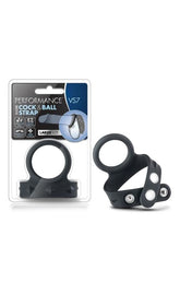 Performance Vs7 Silicone Cock & Ball Strap - - Cock Rings